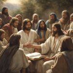 church, jesus teaching with his disciples, christianity