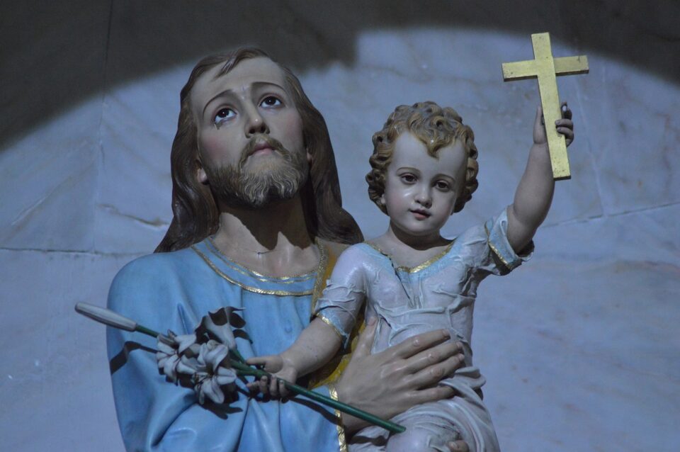 statue, child, father