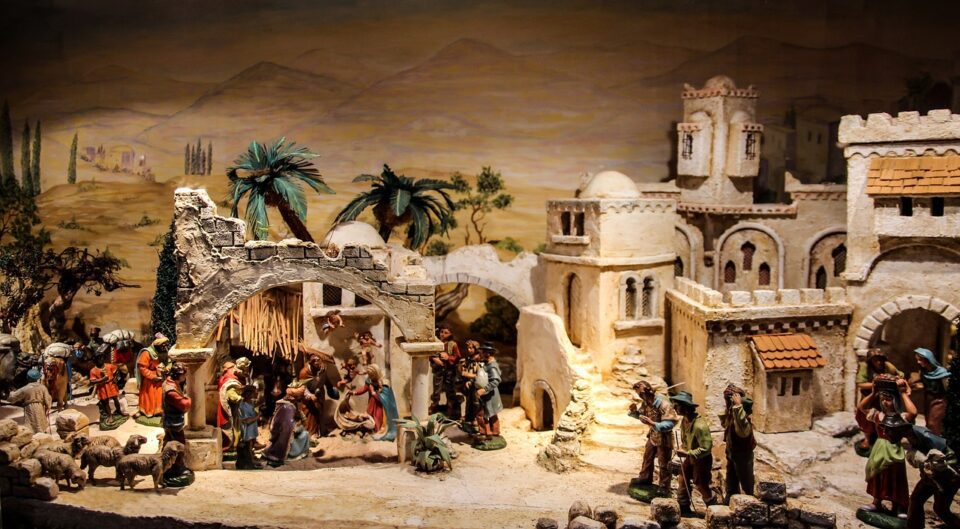 nativity scene, crib, christmas