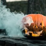 close-up of pumpkin near wall