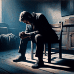 ai generated, prayer, darkness, seeking hope, inner struggles, depress mind, depression, psychology, frustration, sitting in silences, anxious thoughts, room of reflection, in search of peace, prayer, prayer, depression, depression, frustration, frustration, frustration, frustration, frustration