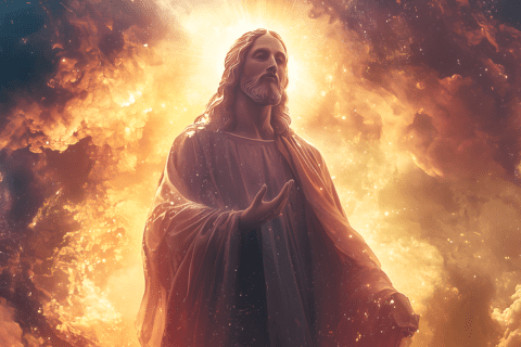 ai generated, god, representation, divine, jesus, christ, church, jesus christ, religion, faith, art, christian, saint