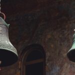 a group of bells from a chain