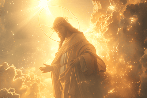 Bog briše prošlost i daje Snagu oproštenja religion, art, at, spiritual, guardian, fantasy, santo, christendom, men, sword, catholic, faith, spirituality, jesus, god, jesus christ, bible, savior, peace, cruz, christ, christianity, resurrection, generated by ai, jesus, jesus, jesus, jesus, jesus, jesus christ