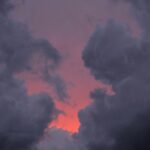 white clouds and blue sky