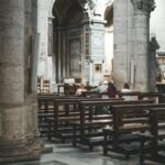 brown wooden chairs and tables inside building