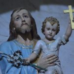 statue, child, father