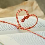 a book, book gift, heart