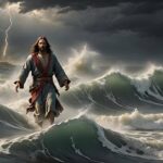 ai generated, jesus, jesus on the water
