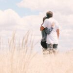 couple, hugging, outdoors, grass, people, nature, love, hug, man and woman