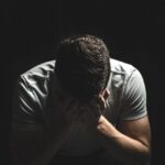 guy, man, people, dark, shadow, hands, sad, crying, unhappy, despair, gray dark, man, sad, sad, sad, sad, sad