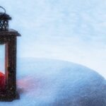 lantern, candle, light, mood, candlelight, nature, romance, snow, snowfall, winter, covered in snow, cold, wintry, snow area