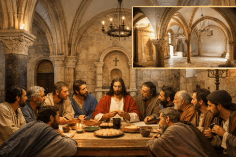 Dvorana Posljednje večere: mjesto gdje je nastala sveta Misa Isus i apostoli u dvorani Posljednje večere