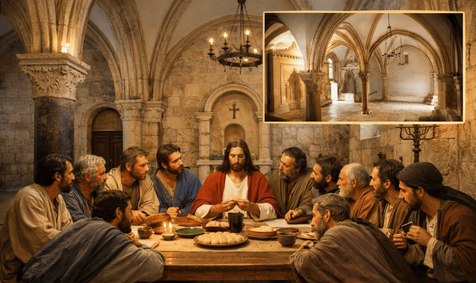 Isus i apostoli u dvorani Posljednje večere