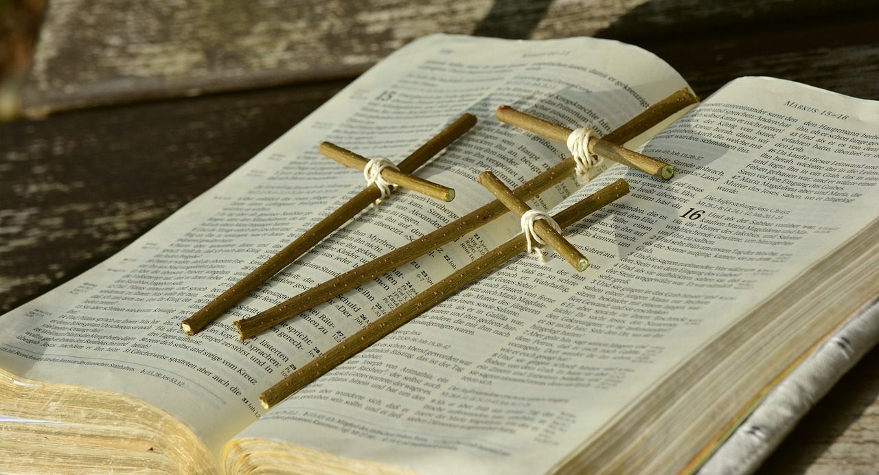 bible, cross, easter