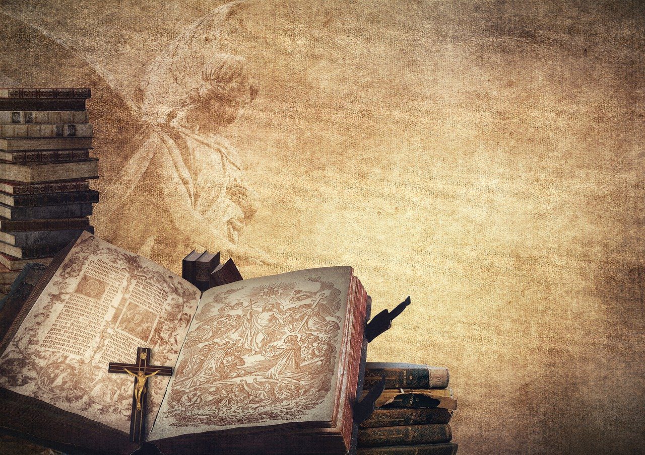 a book, angel, bible