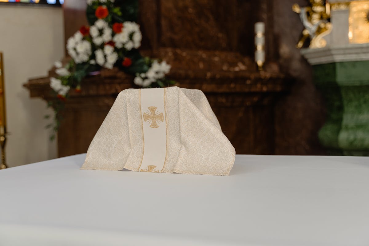 Free stock photo of adult, altar, altar cloth