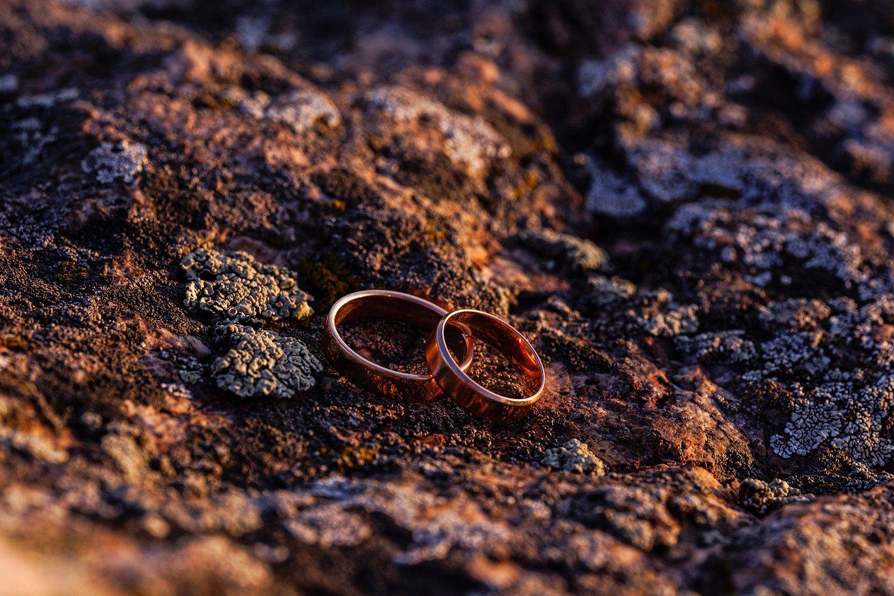 rings, marriage, gold