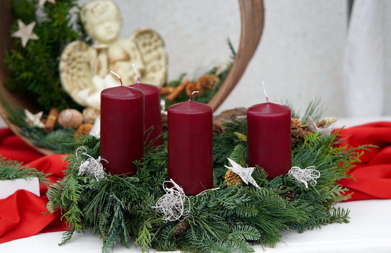 advent, advent wreath, candles