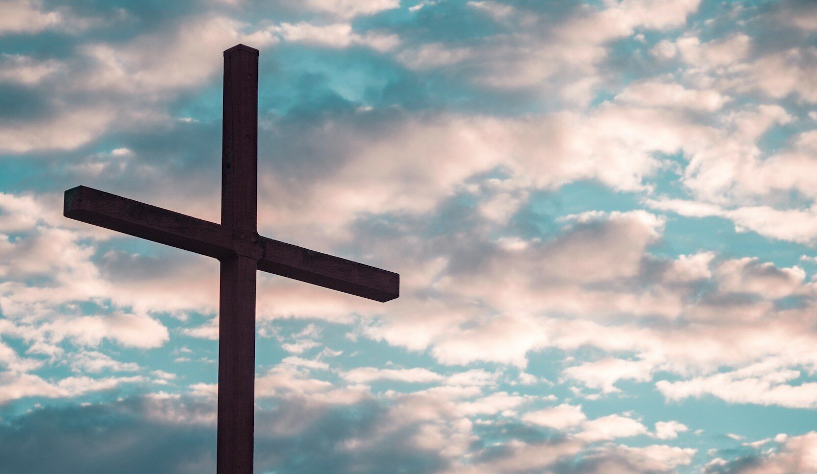 close-up of brown wooden cross