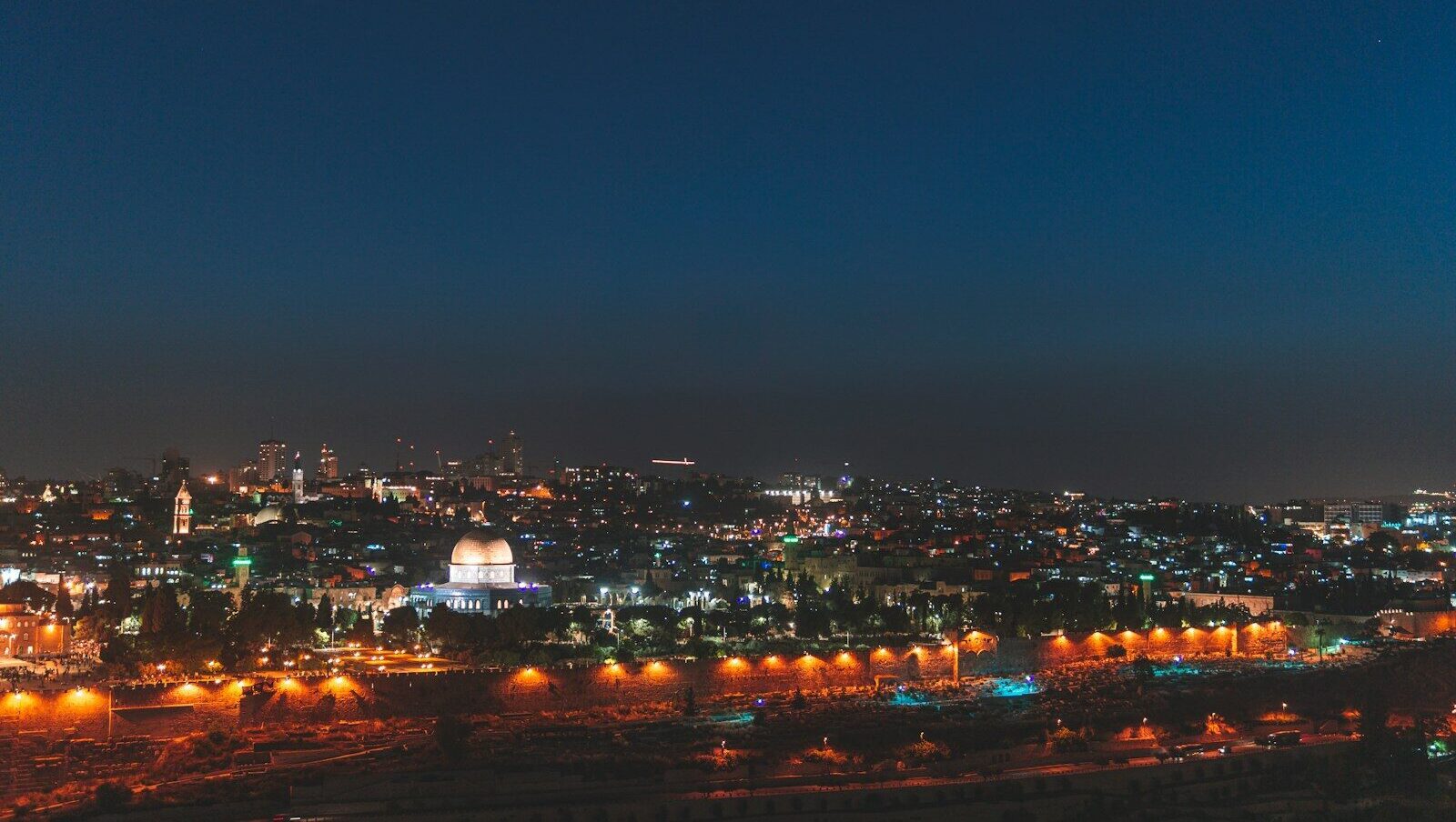 aerial view photo of city building during nighttime