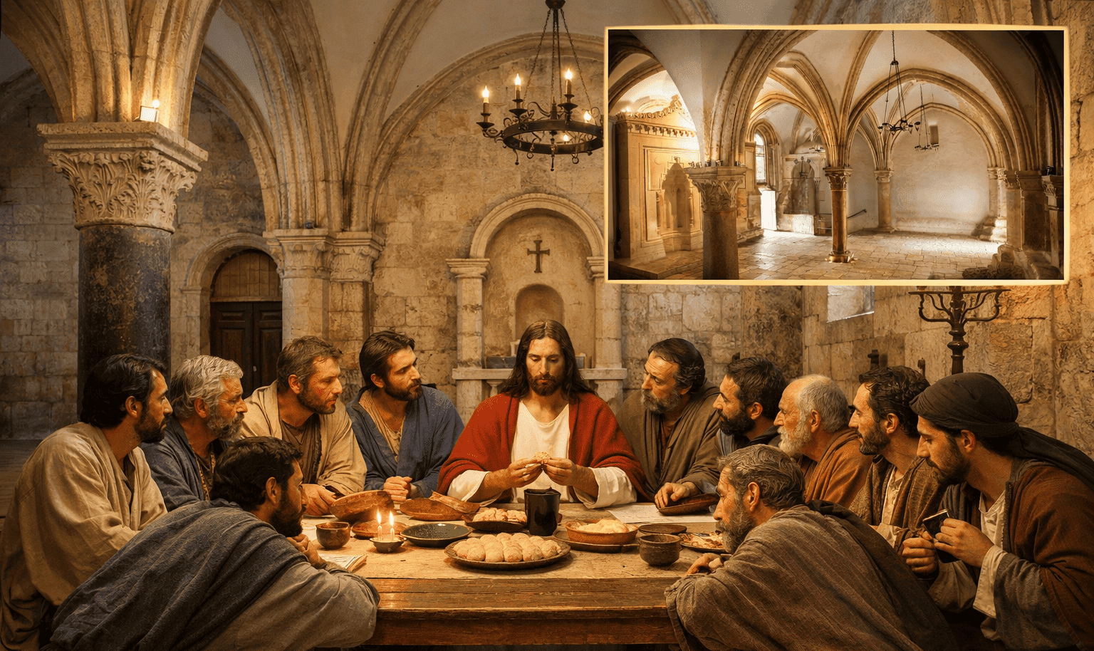 Isus i apostoli u dvorani Posljednje večere