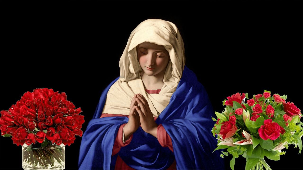 virgin mary statue, blessed virgin mary statue, catholic statue