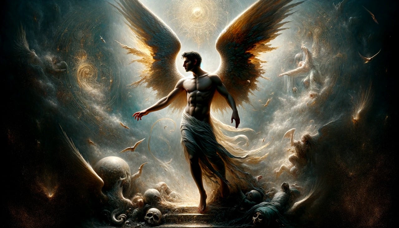 ai generated, lucifer, fallen angel