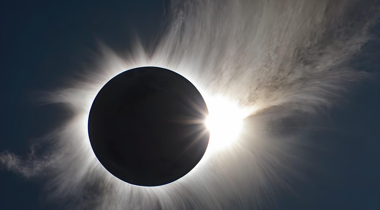 ai generated, moon, eclipse, sun, planet, nature, astronomy, night sky, earth, space, universe, cosmos, darkness, sky, shadow, science, light, wallpaper