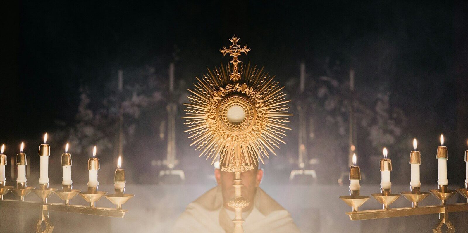 our Lord in the monstrance at a Lifeteen conference