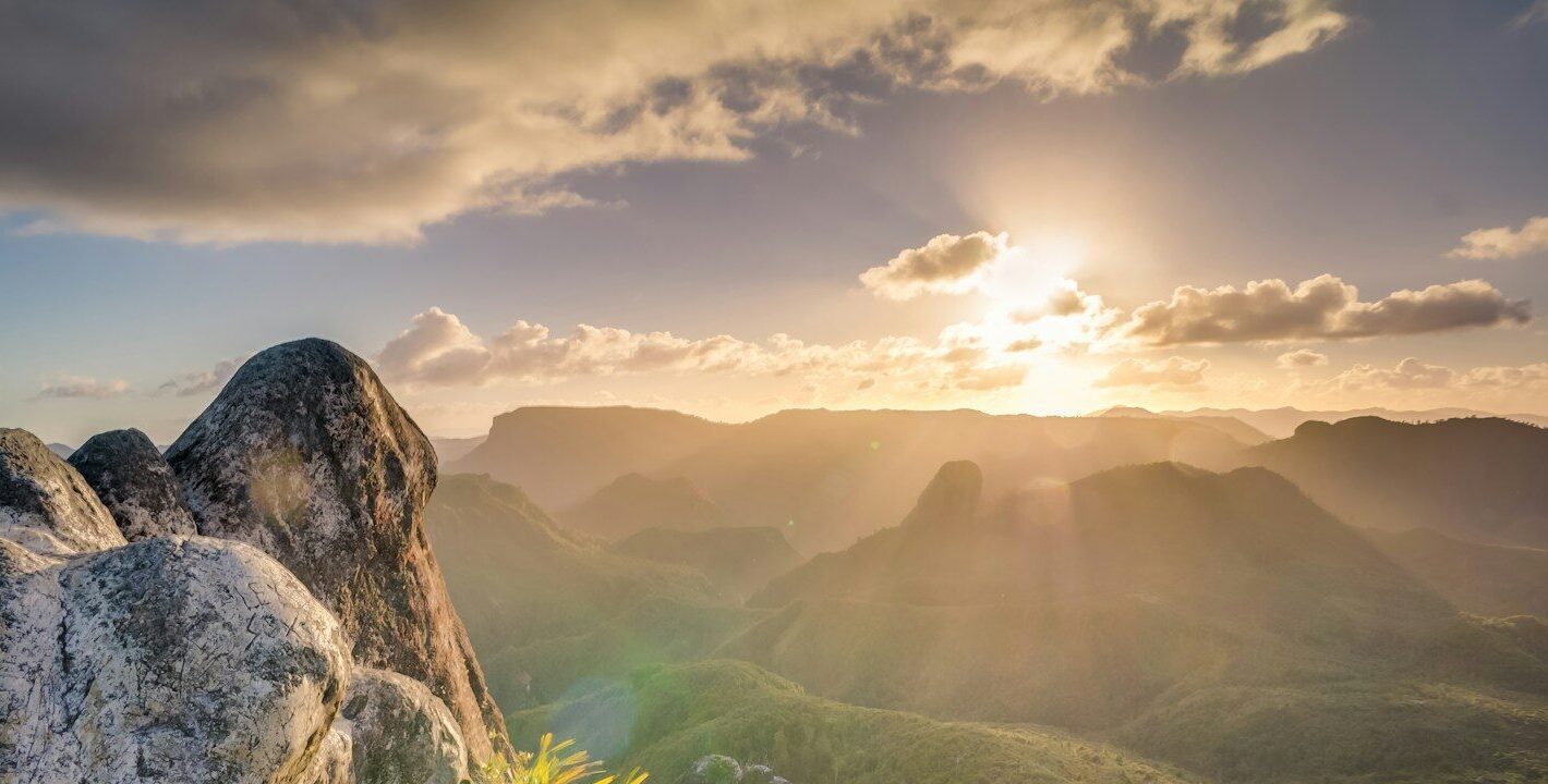photography of mountain during sunset